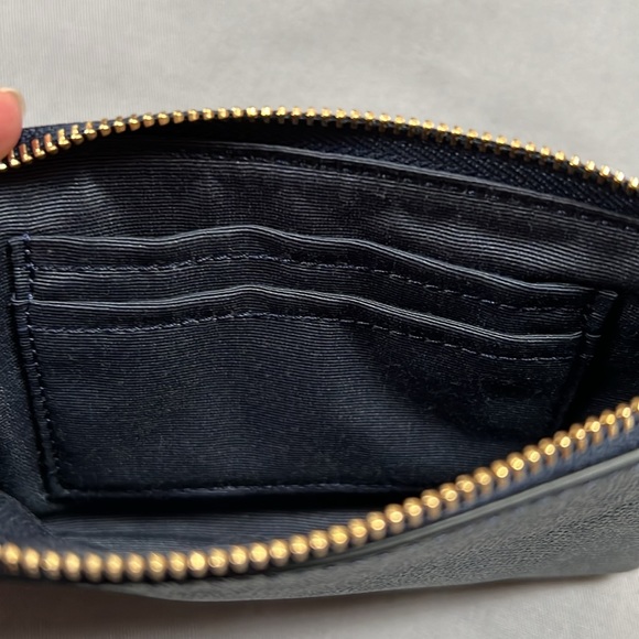 💙 COACH Navy Blue Leather Wristlet 💙 - Picture 6 of 7